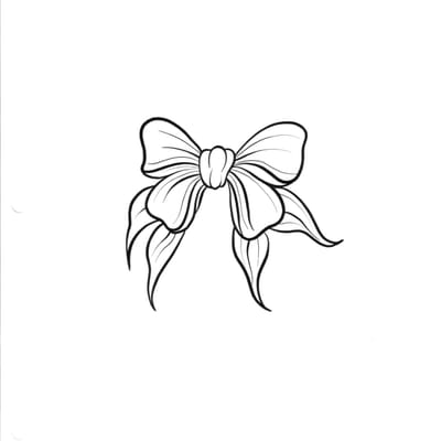 Bow flash tattoo design - Laurel MD