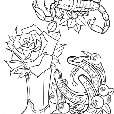 Flower flash tattoo design 25 - Laurel MD