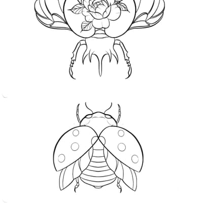 Insect flash tattoo design 1 - Laurel MD
