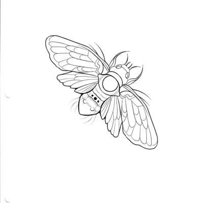 Insect flash tattoo design 2 - Laurel MD