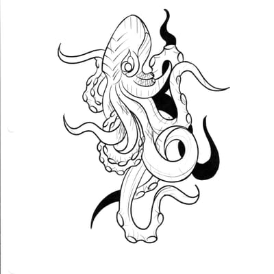Sea flash tattoo design - Laurel MD